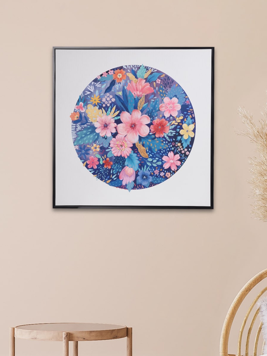 

Home Centre White Floral Printed Wooden Picture Frame