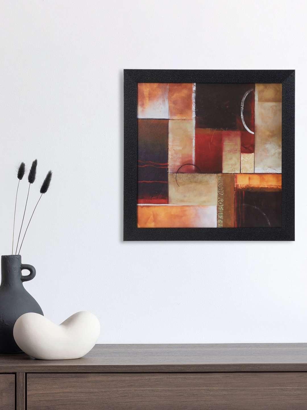

Home Centre Multi-Coloured Abstract Printed Wooden Picture Frame