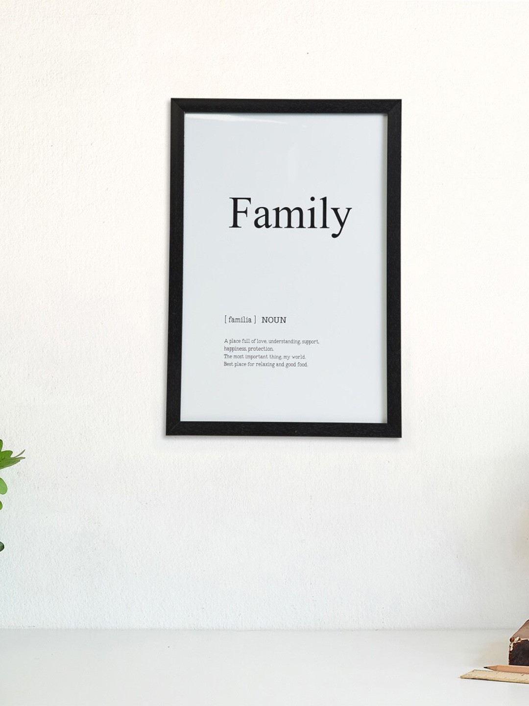 

Home Centre White Glass Home Quote Printed Picture Frame