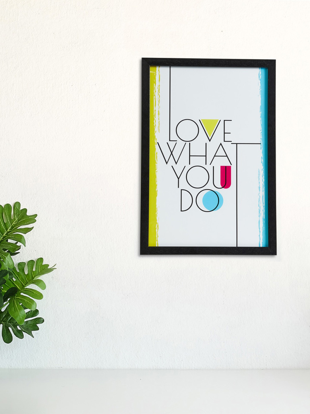 

Home Centre White Motivating Quote Printed Glass Wall Painting