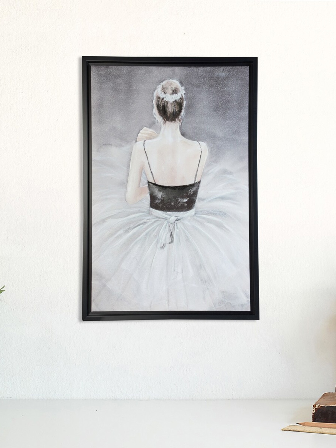 

Home Centre Grey Printed Ballet Dancer Wooden Wall Painting