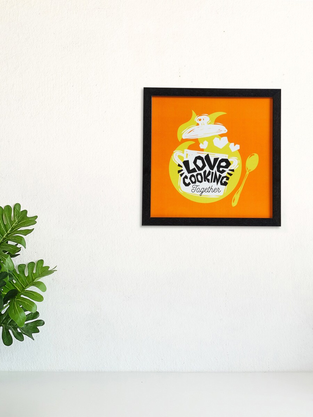 

Home Centre Orange Printed Kitchen Quote Glass Picture Frame