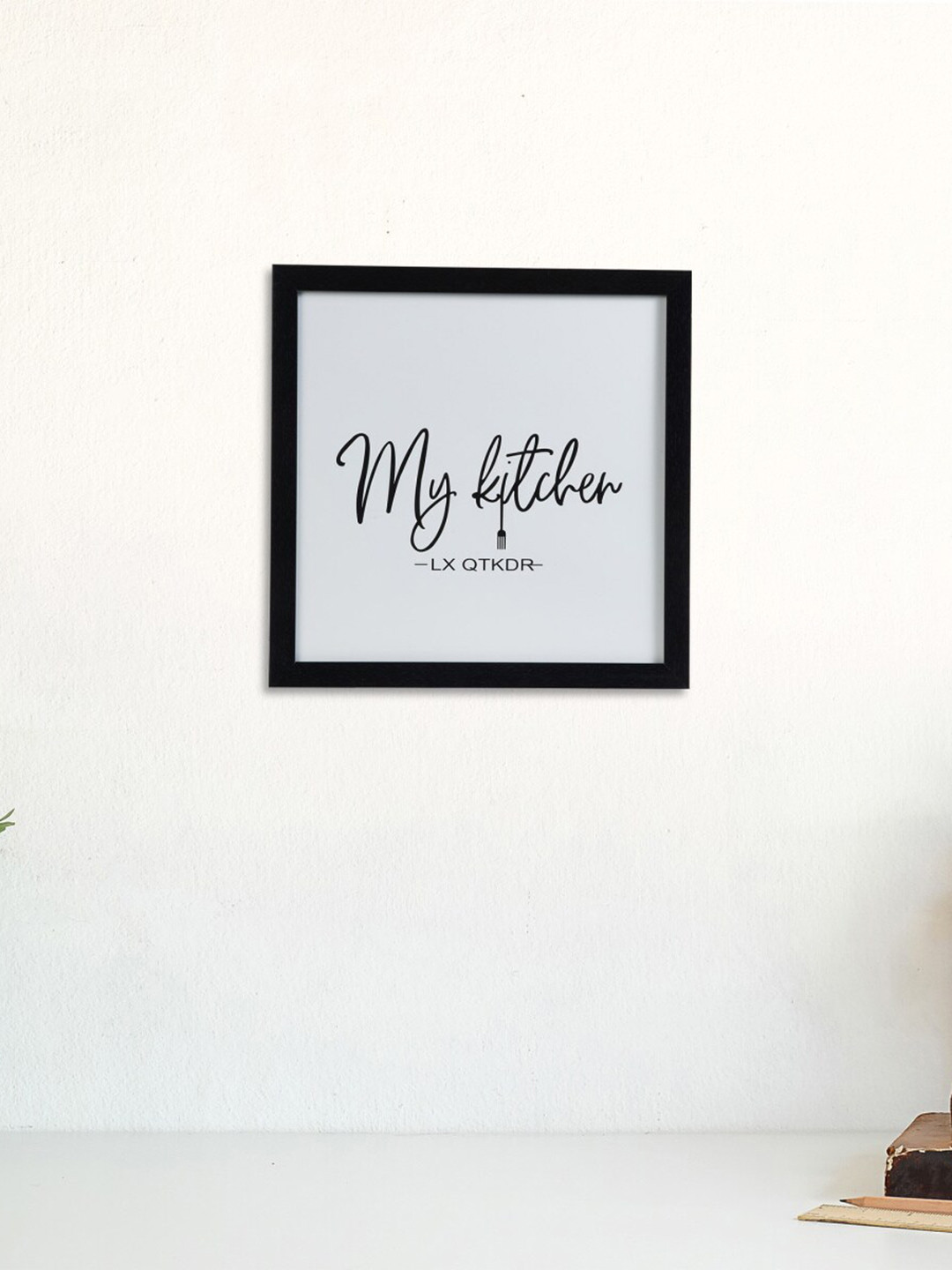 

Home Centre White Printed Kitchen Square Picture Frame