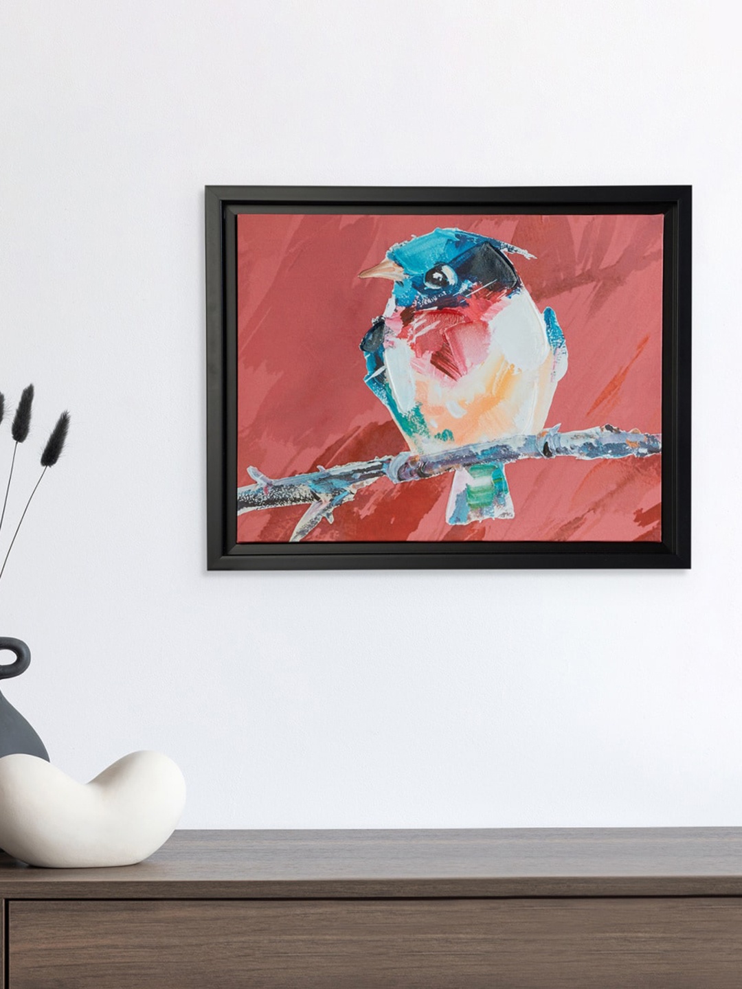 

Home Centre Multicoloured Bird Printed Wooden Photo Frame, Multi