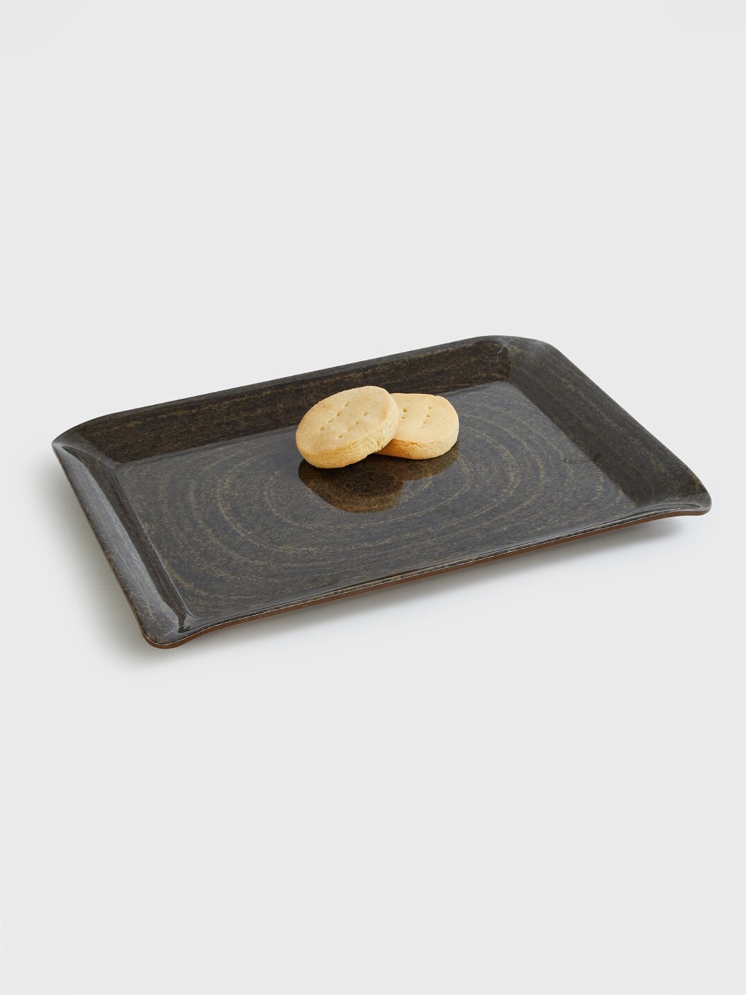 

Home Centre Brown Printed Melamine Serving Tray