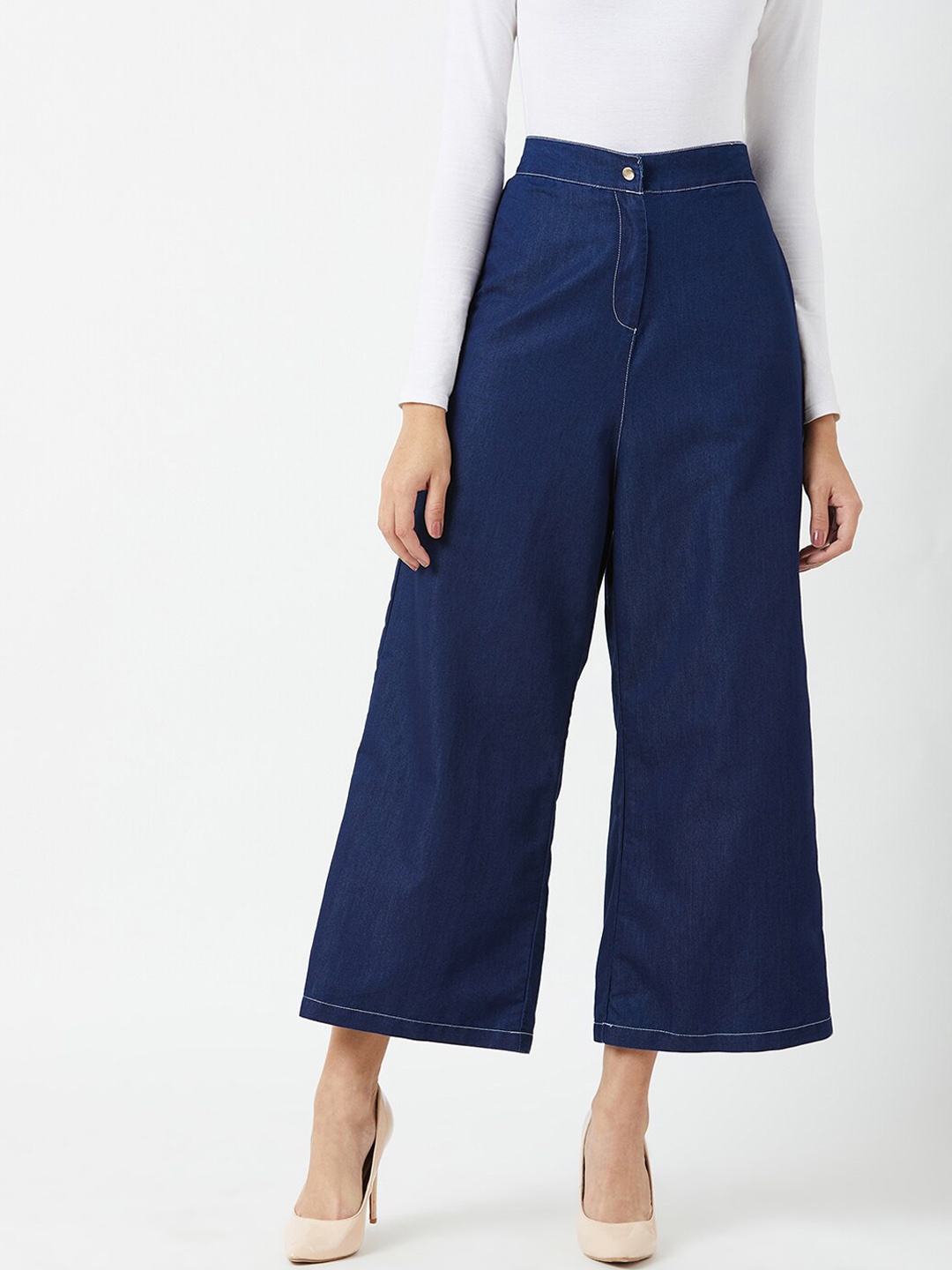 

Miss Chase Women Navy Blue Relaxed Fit High-Rise Jeans