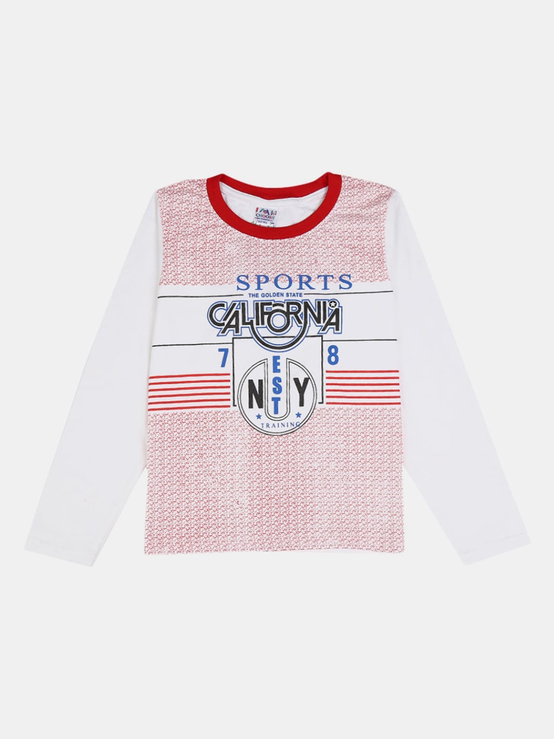 

V-Mart Boys White & Blue Printed T-shirt with Trousers