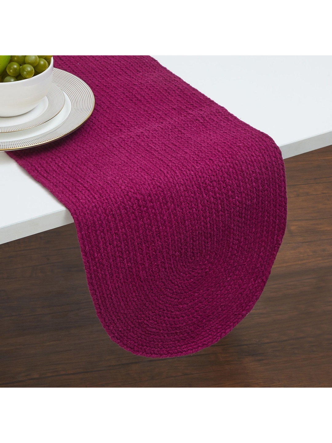 

Home Centre Purple Solid Pure Cotton Table Runner