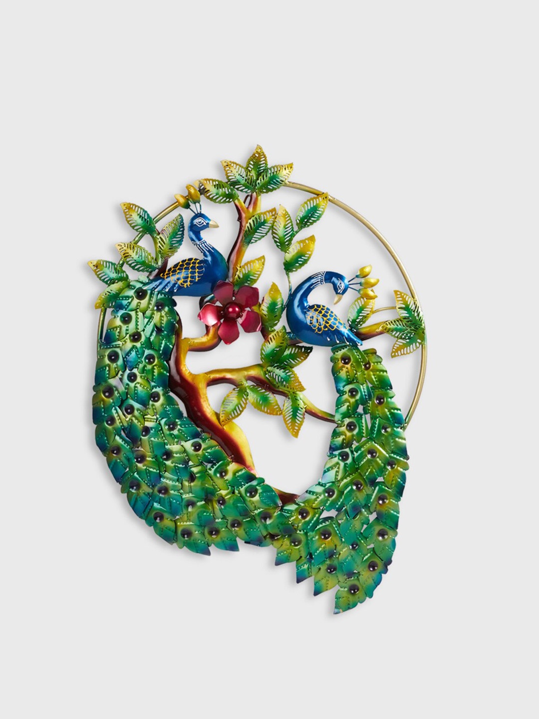

Home Centre Corsica Mayur Multi Colour Textured Peacock Wall Decor