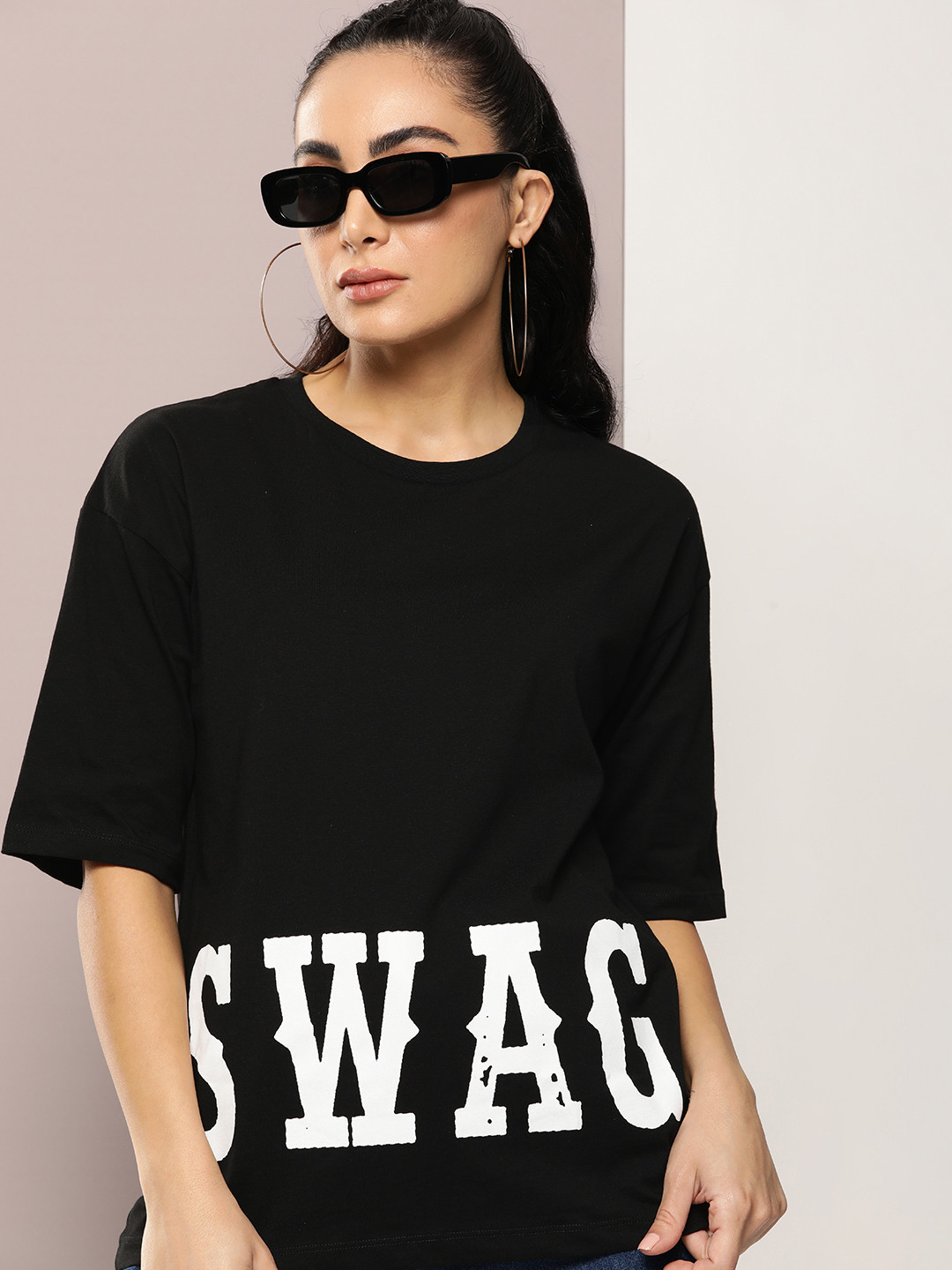 

Kook N Keech Women Typography Printed T-shirt, Black
