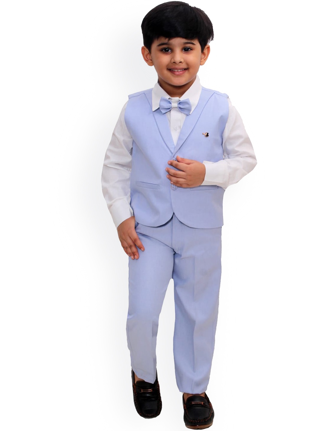 

FOURFOLDS Boys 3-Piece Suit, Blue