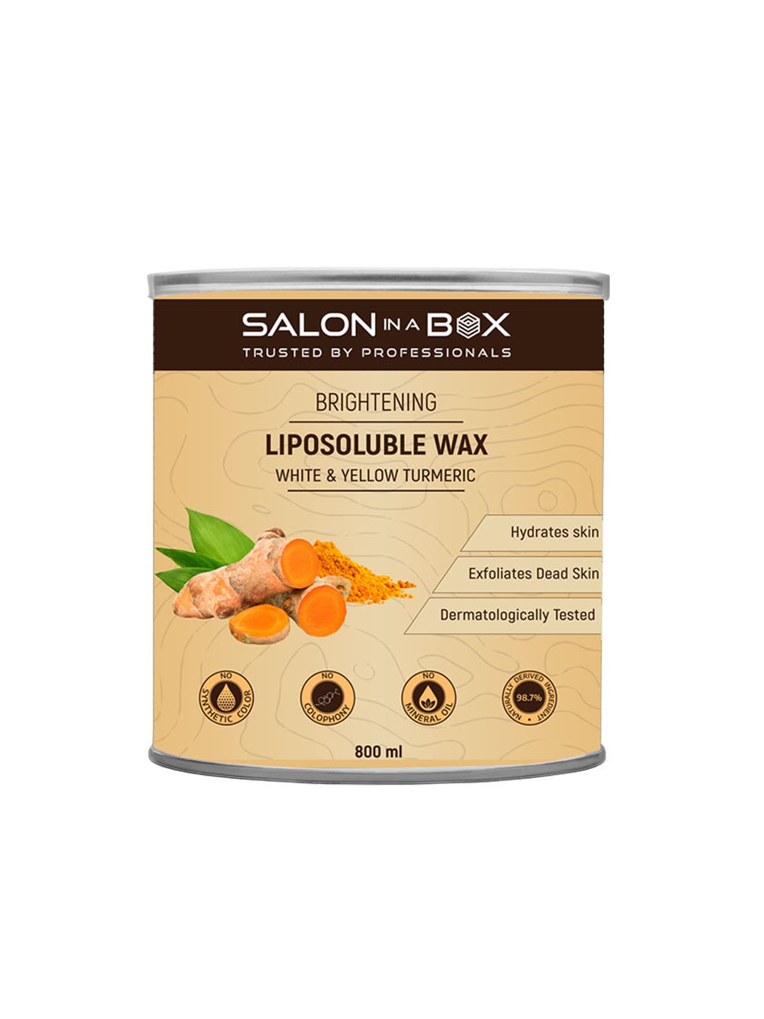 

SALON IN A BOX Brightening Liposoluble Wax with White & Yellow Turmeric - 800 ml