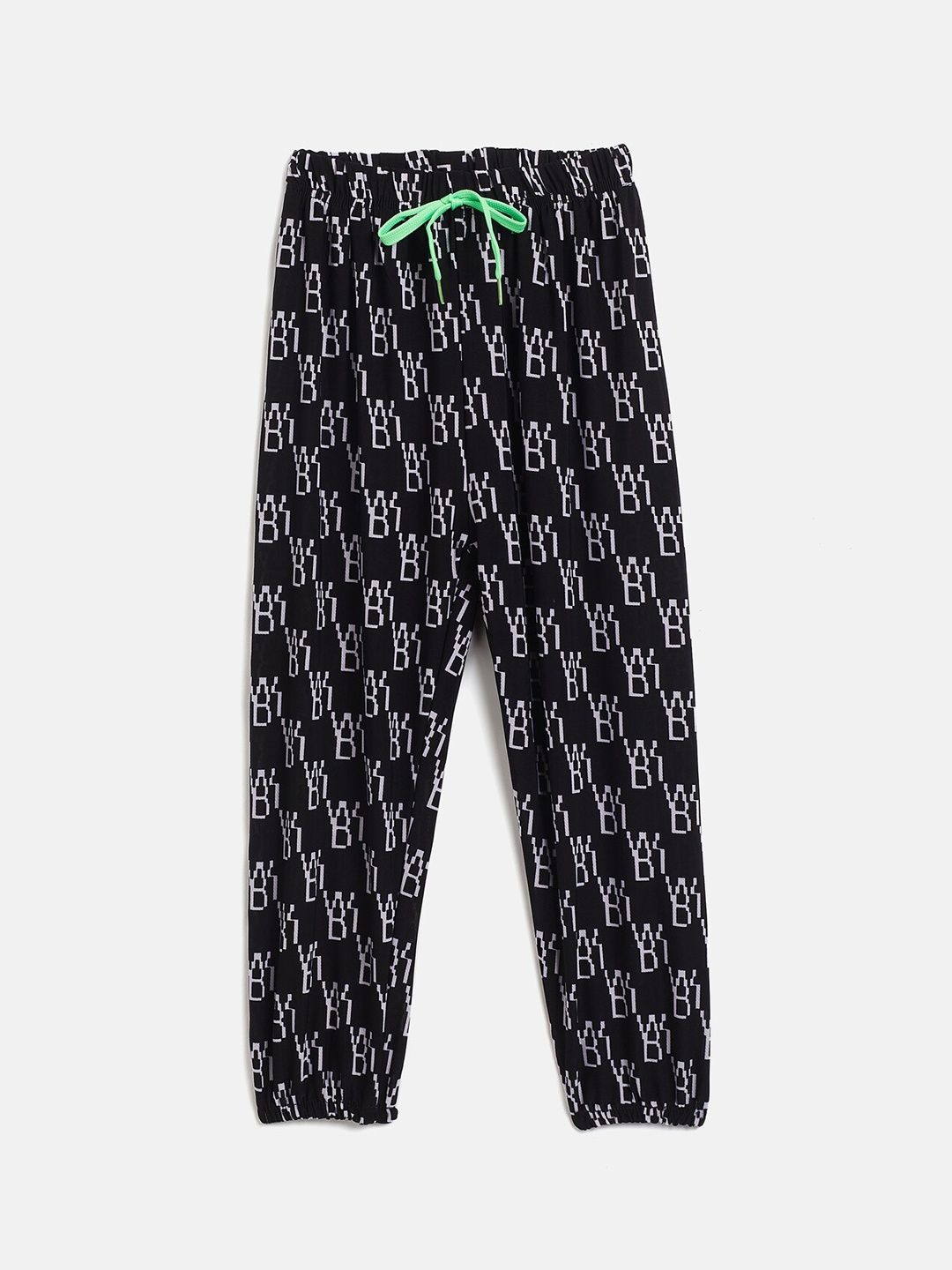 

Camey Kids Black & White Printed Lounge Pants