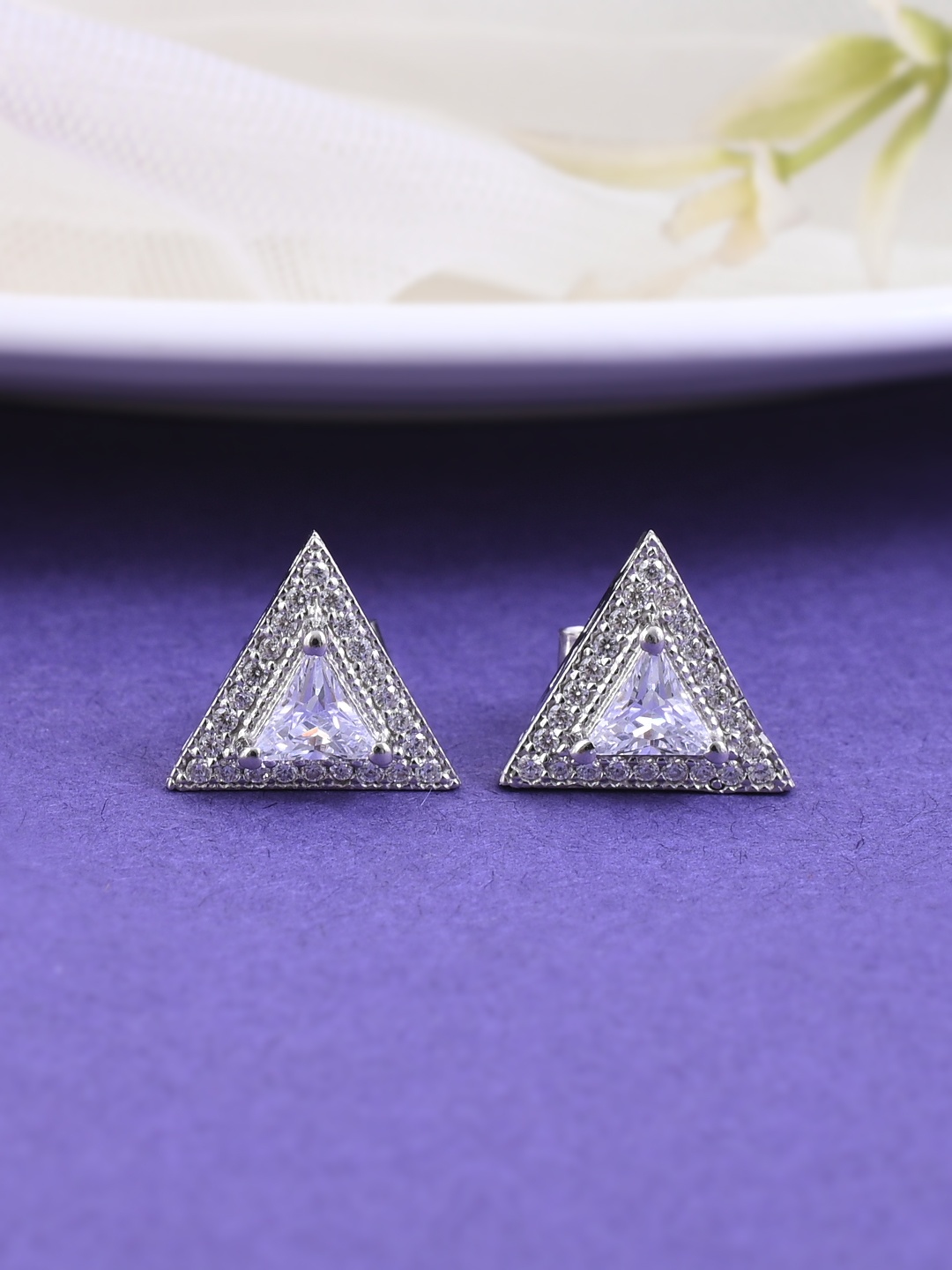 

Studio Voylla 925 Sterling Silver Contemporary Studs Earrings