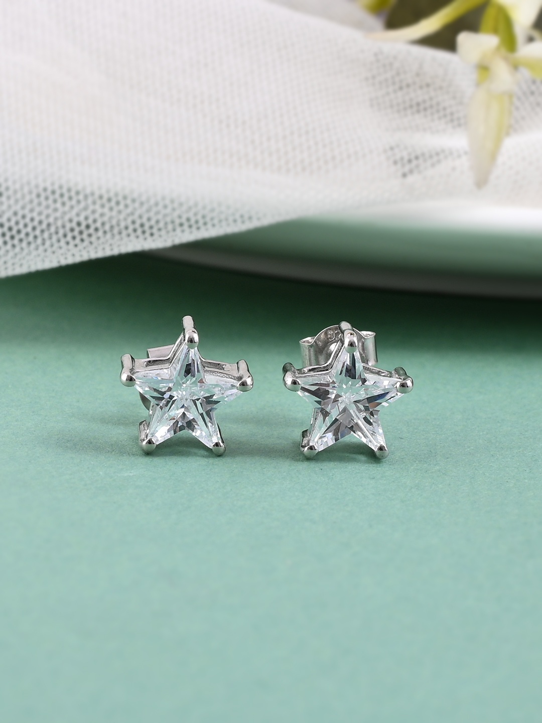 

Studio Voylla 925 Sterling Silver Contemporary Studs Earrings