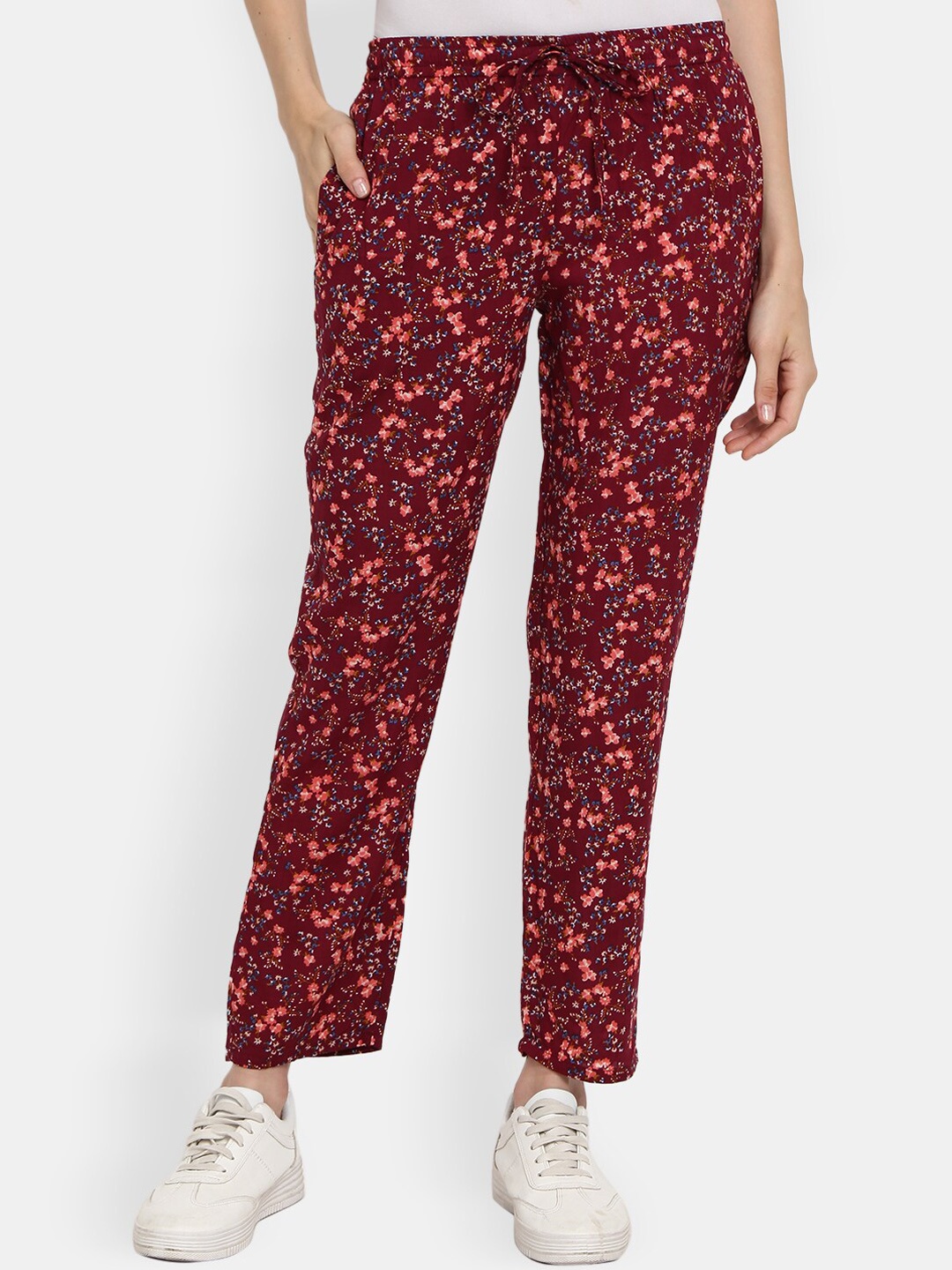 

V-Mart Women Maroon Printed Lounge Pants