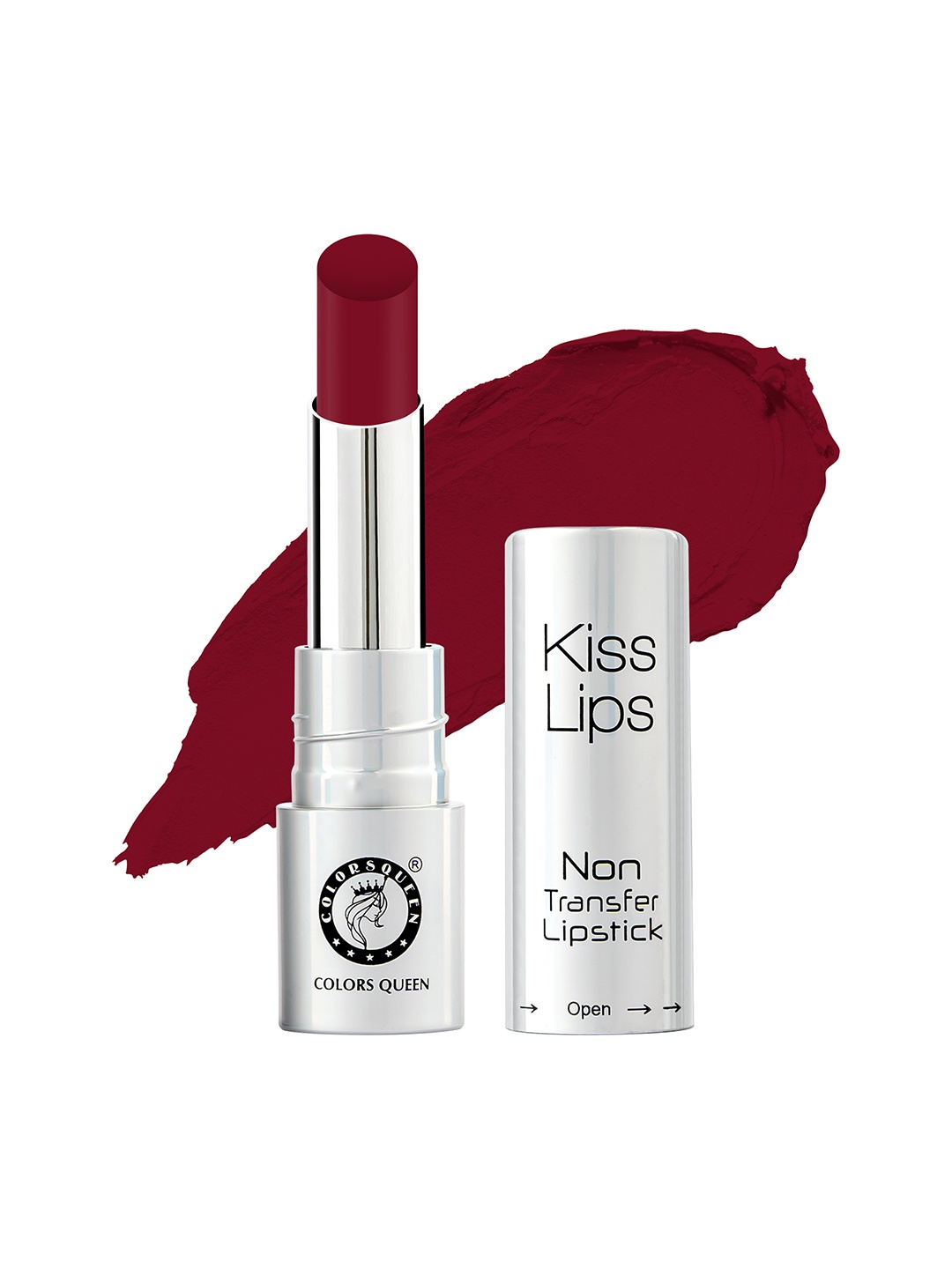 

Colors Queen Kiss Lips Non Transfer Matte Lipstick-Sexy Coral-3g, Maroon