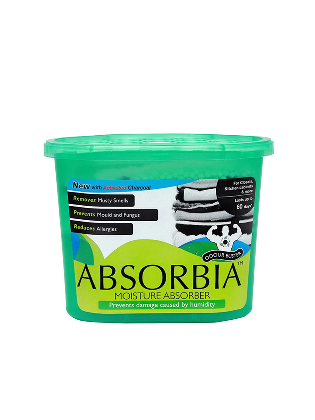 

Absorbia Moisture Absorber & Odour Buster with Activated Charcoal-300g, White