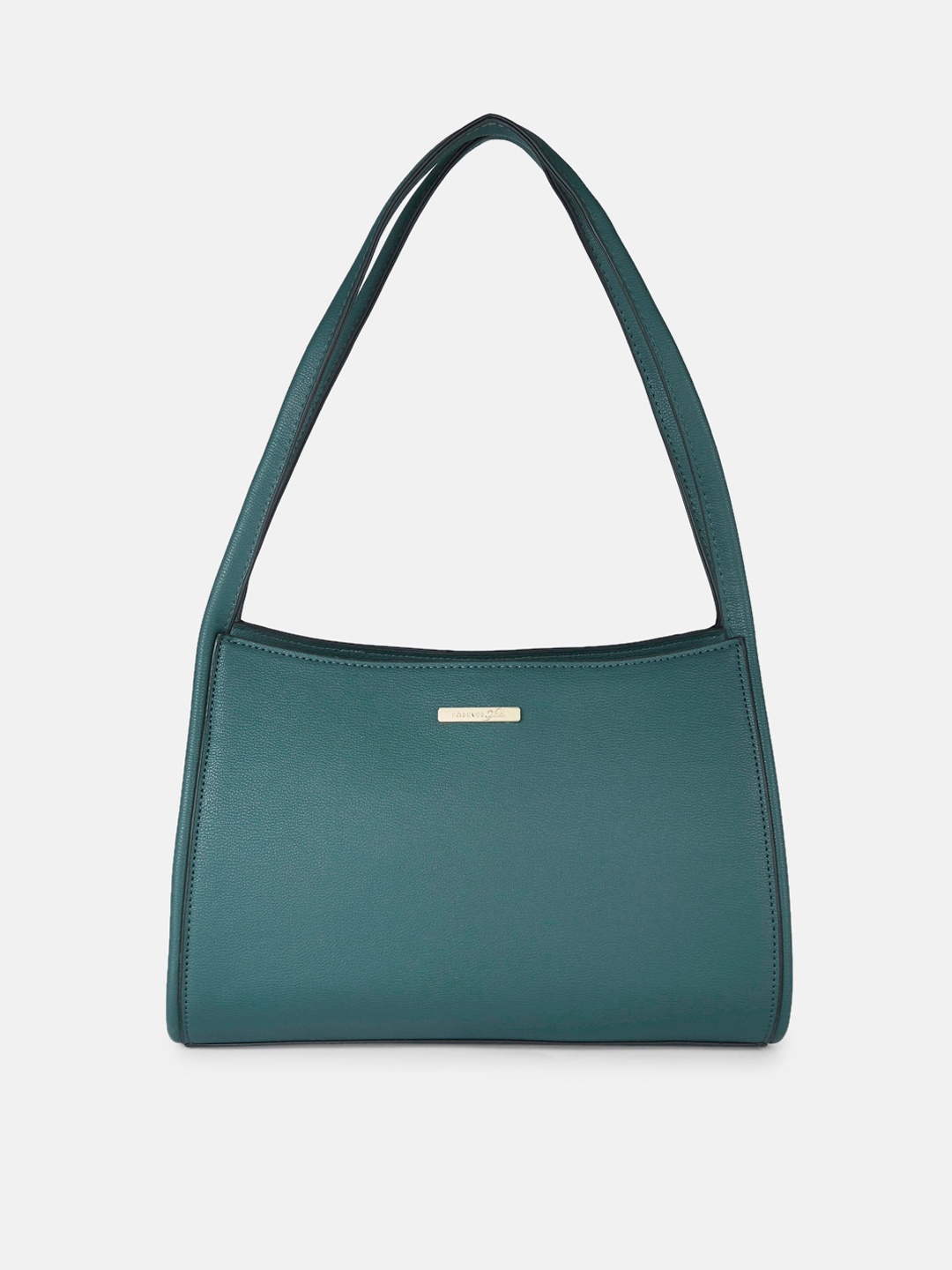 

Forever Glam by Pantaloons Teal Leather Structured Shoulder Bag