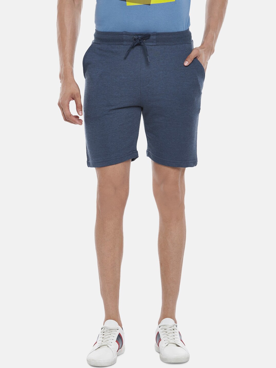 

Urban Ranger by pantaloons Men Blue Slim Fit Shorts