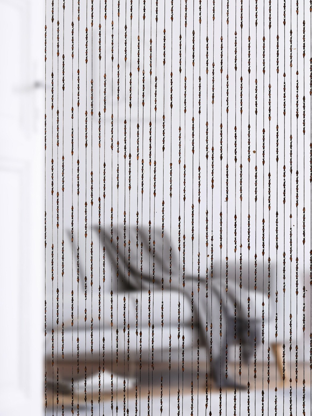 

Athome by Nilkamal Brown & Transparent Door Curtain