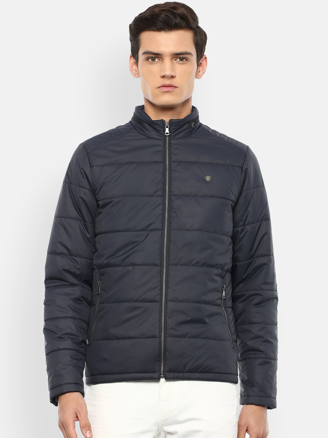 

Louis Philippe Men Navy Blue Padded Jacket