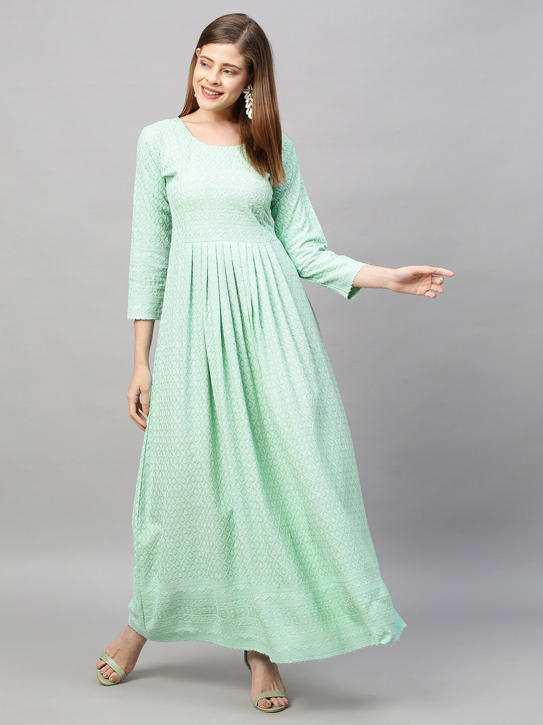

FASHOR Women Green Maxi Dress