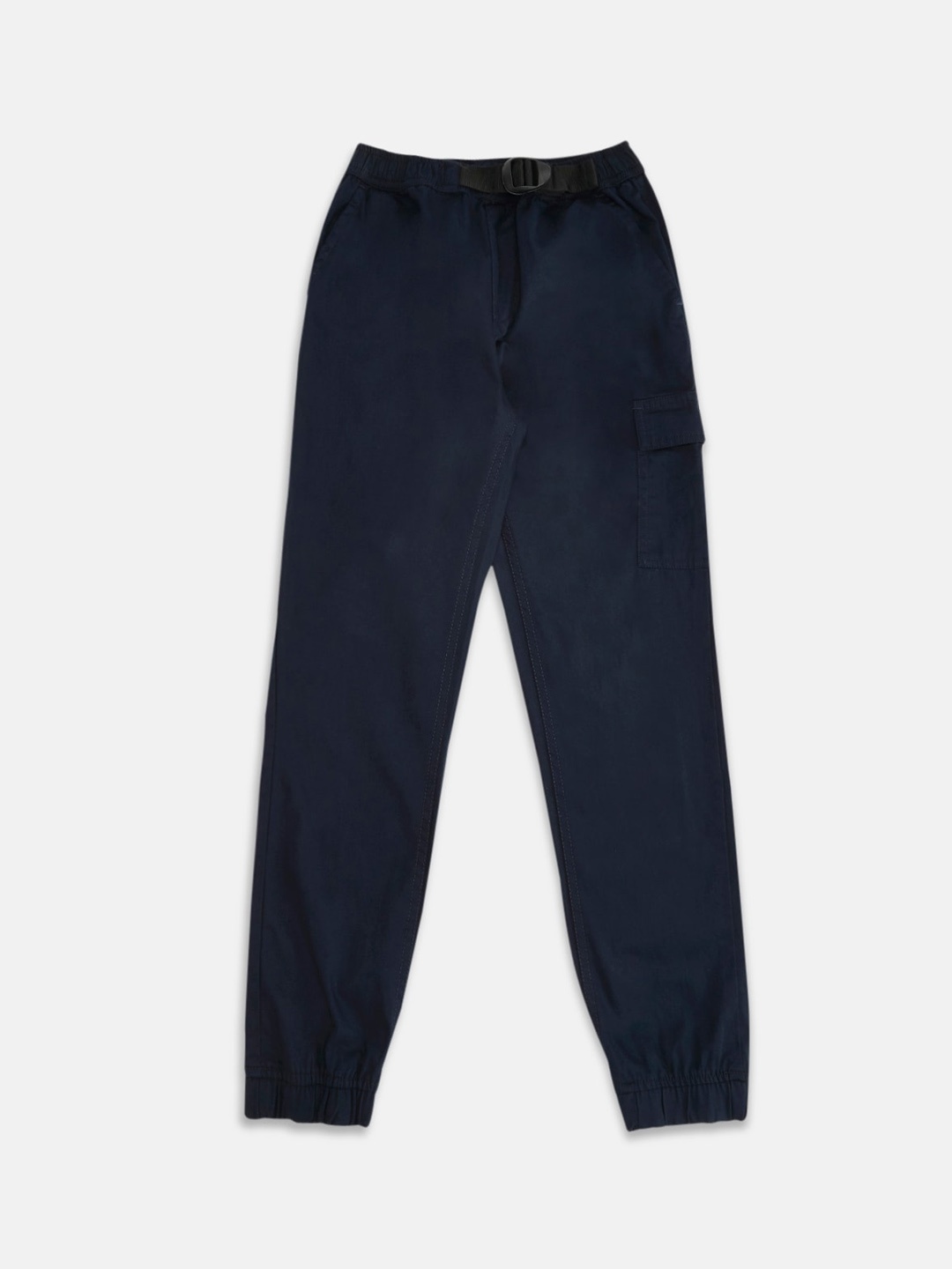 

Pantaloons Junior Boys Navy Blue Solid Cotton Jogger Trouser