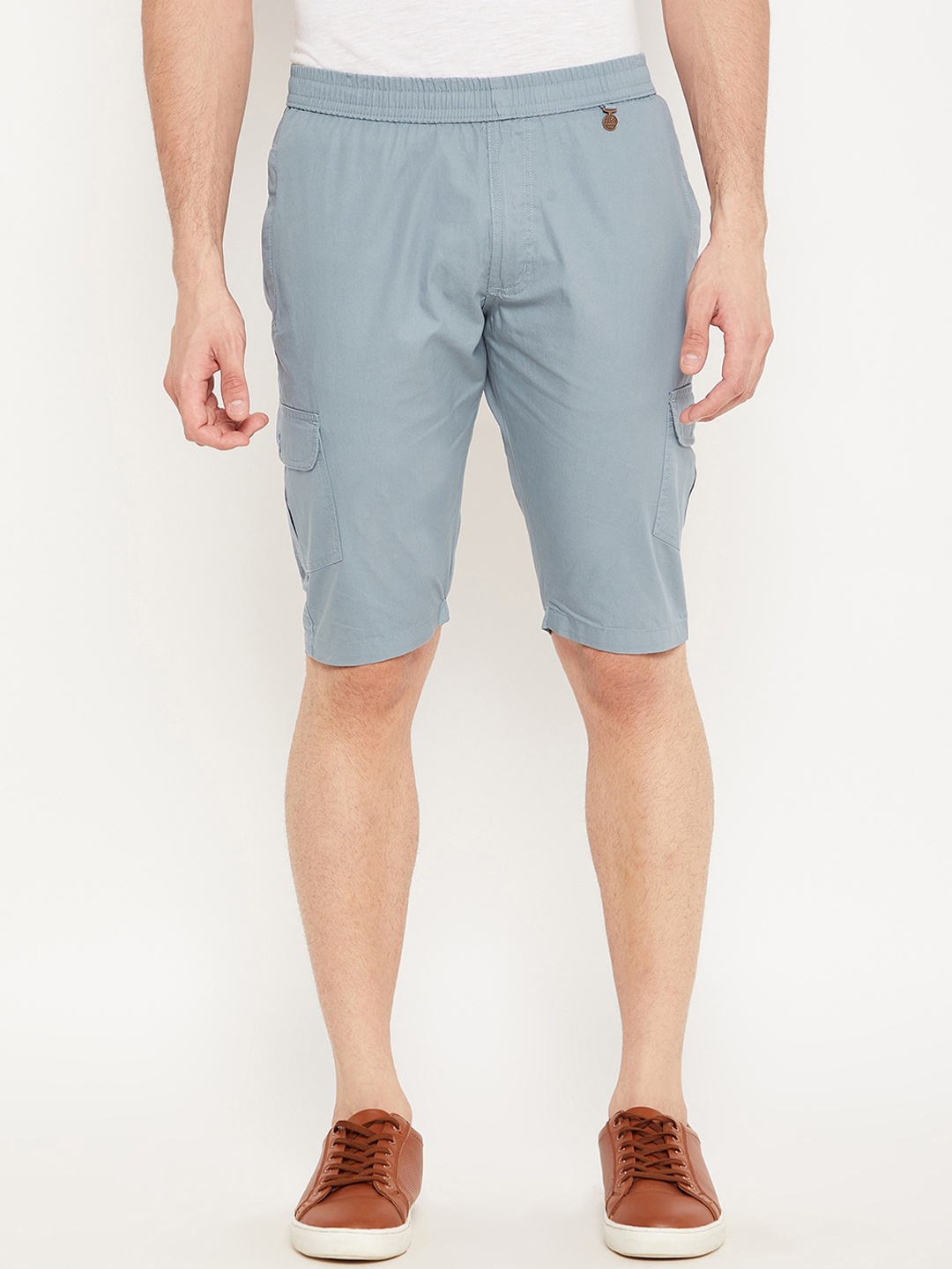 

Okane Men Blue Cargo Shorts