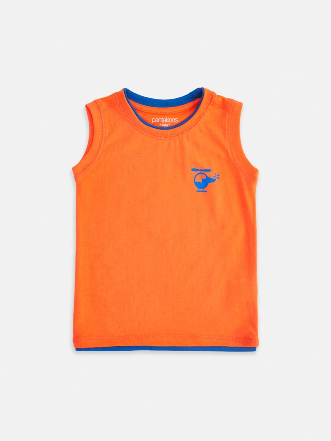

Pantaloons Baby Boys Orange T-shirt