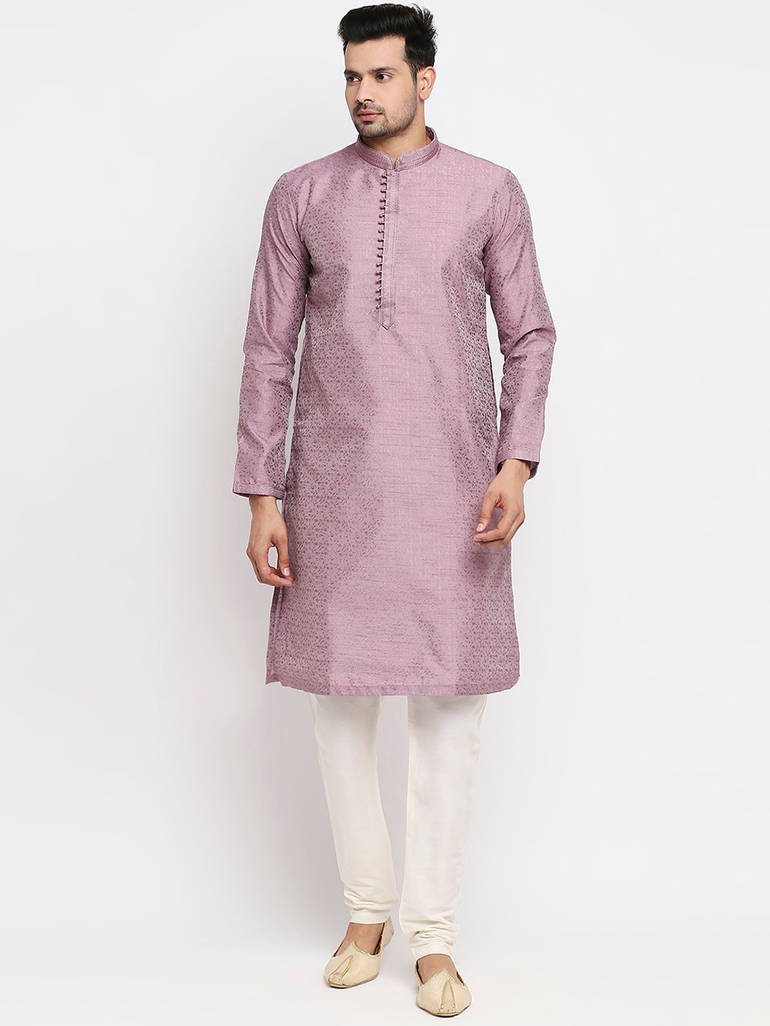 

Ethnicity Men Lavender Printed Kurta