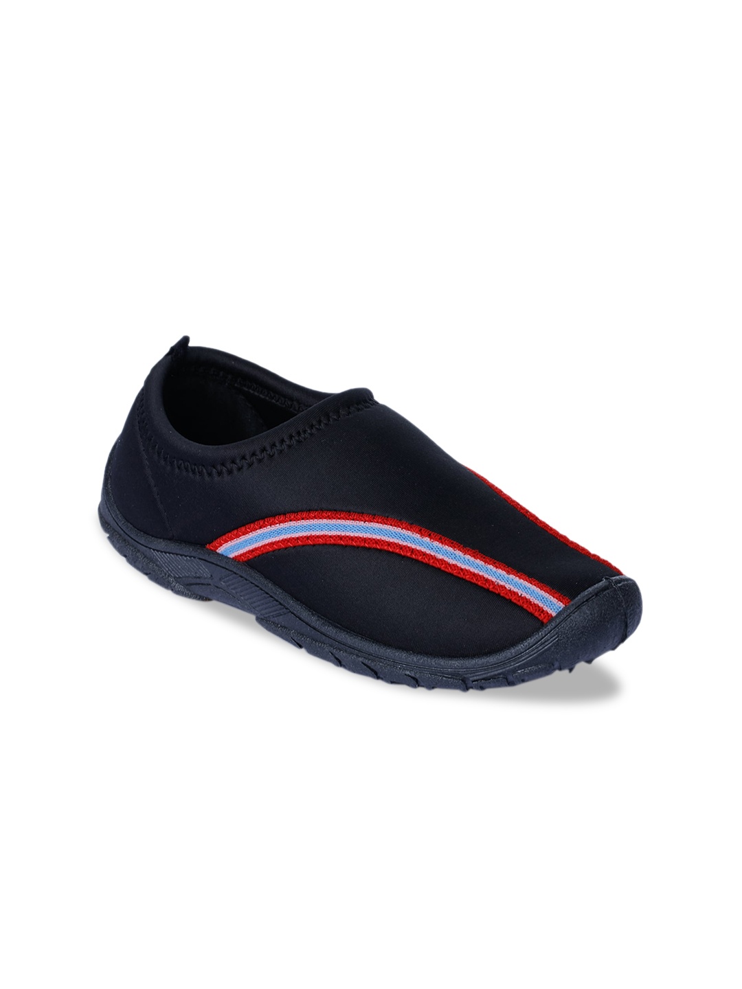 

Liberty Women Black PU Slip-On Sneakers