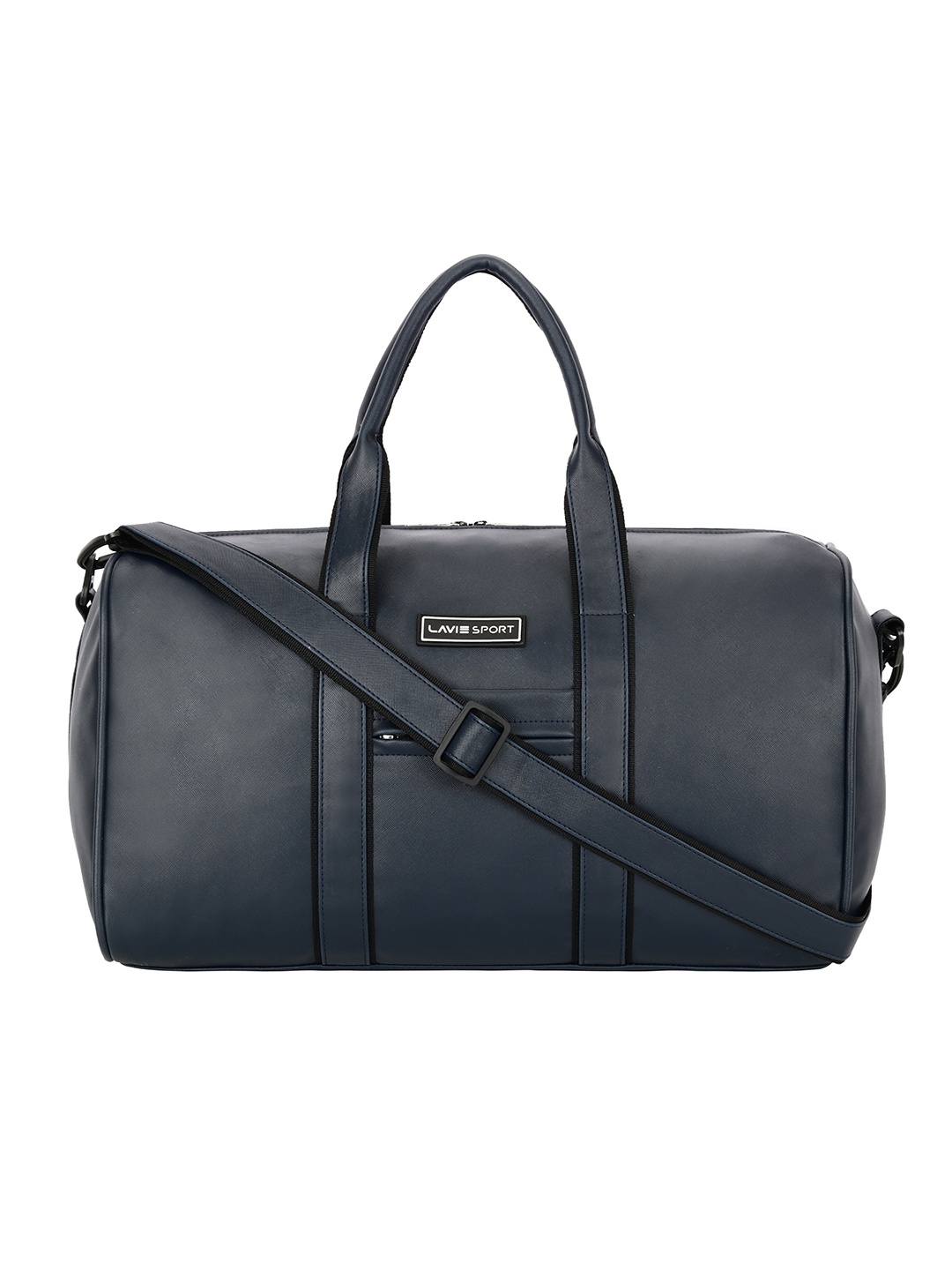 

LAVIE SPORT Unisex Captain 32L Synthetic Leather Travel Duffle Bag, Navy blue