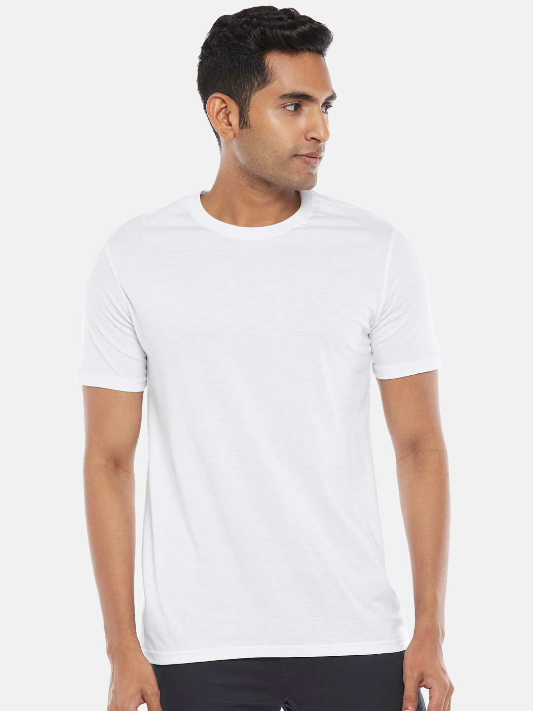 

BYFORD by Pantaloons Men White T-shirt