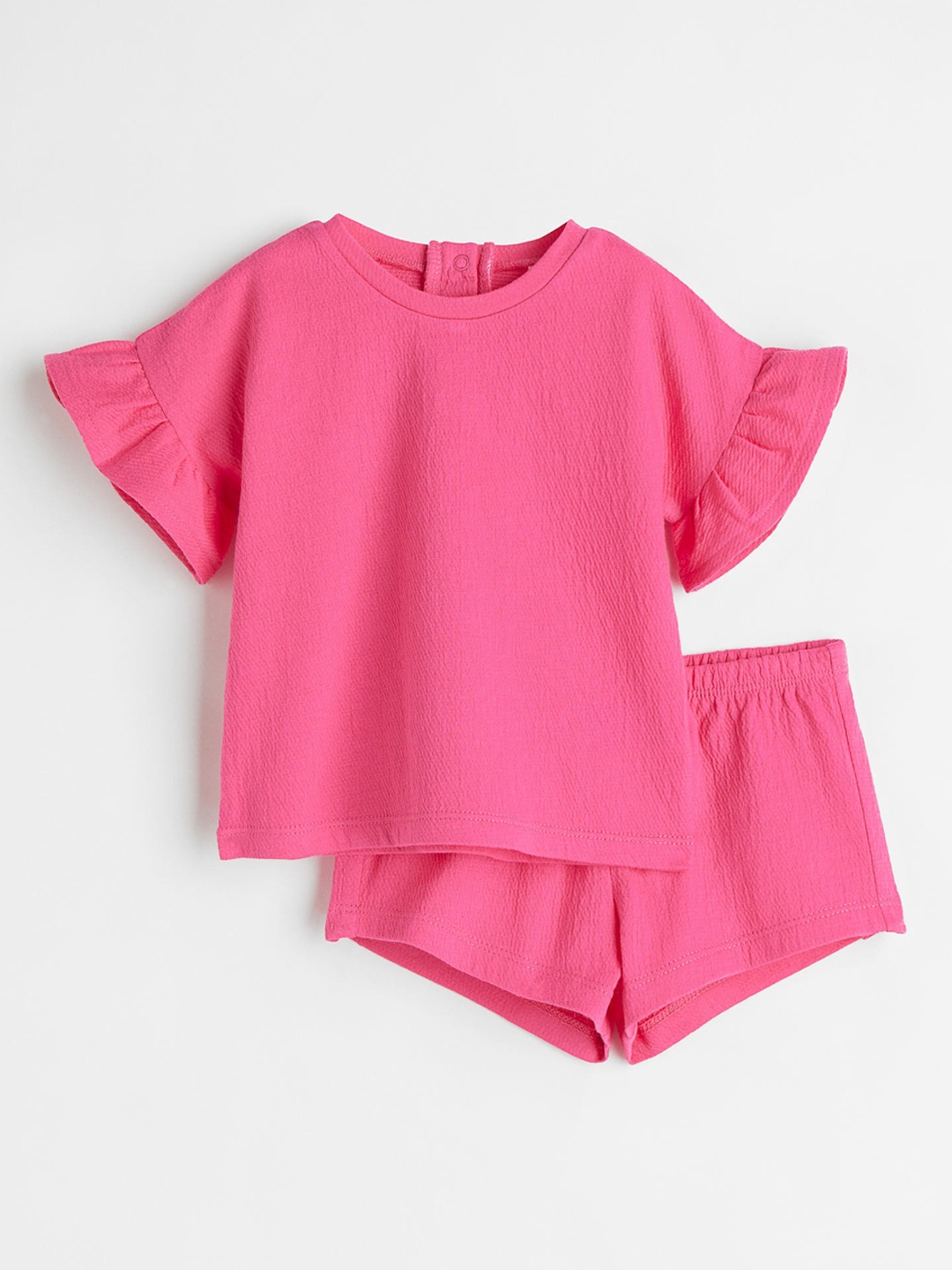 

H&M Girls Pink Solid 2-Piece Cotton Jersey Set