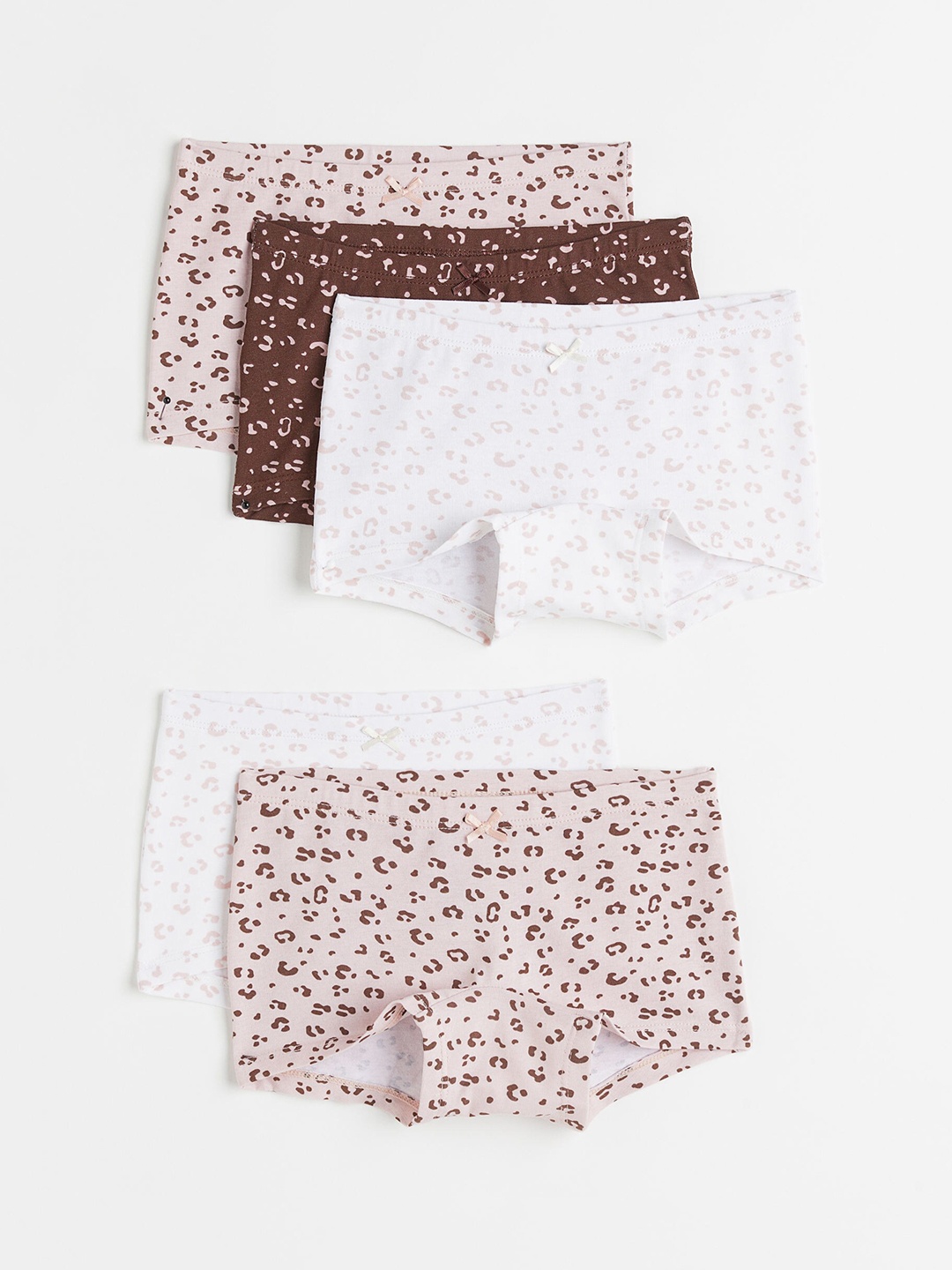 

H&M Girls Multicolored Pack of 5 Printed Cotton Briefs, Multi