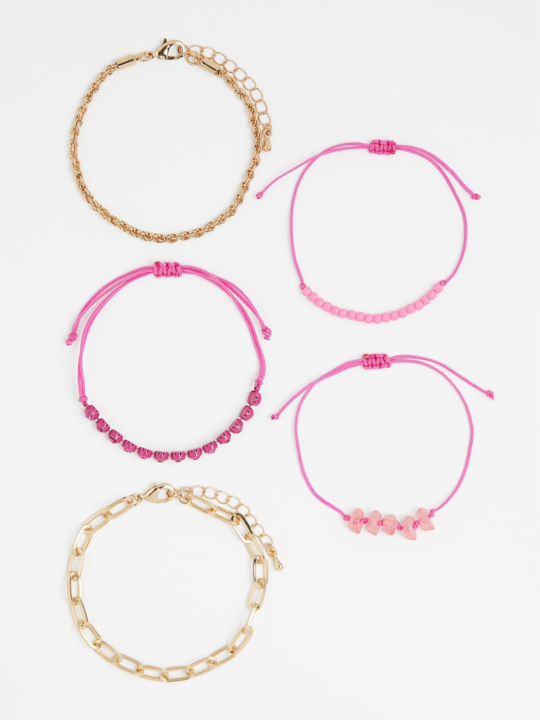 

H&M Women 5-Pack Bracelets, Gold