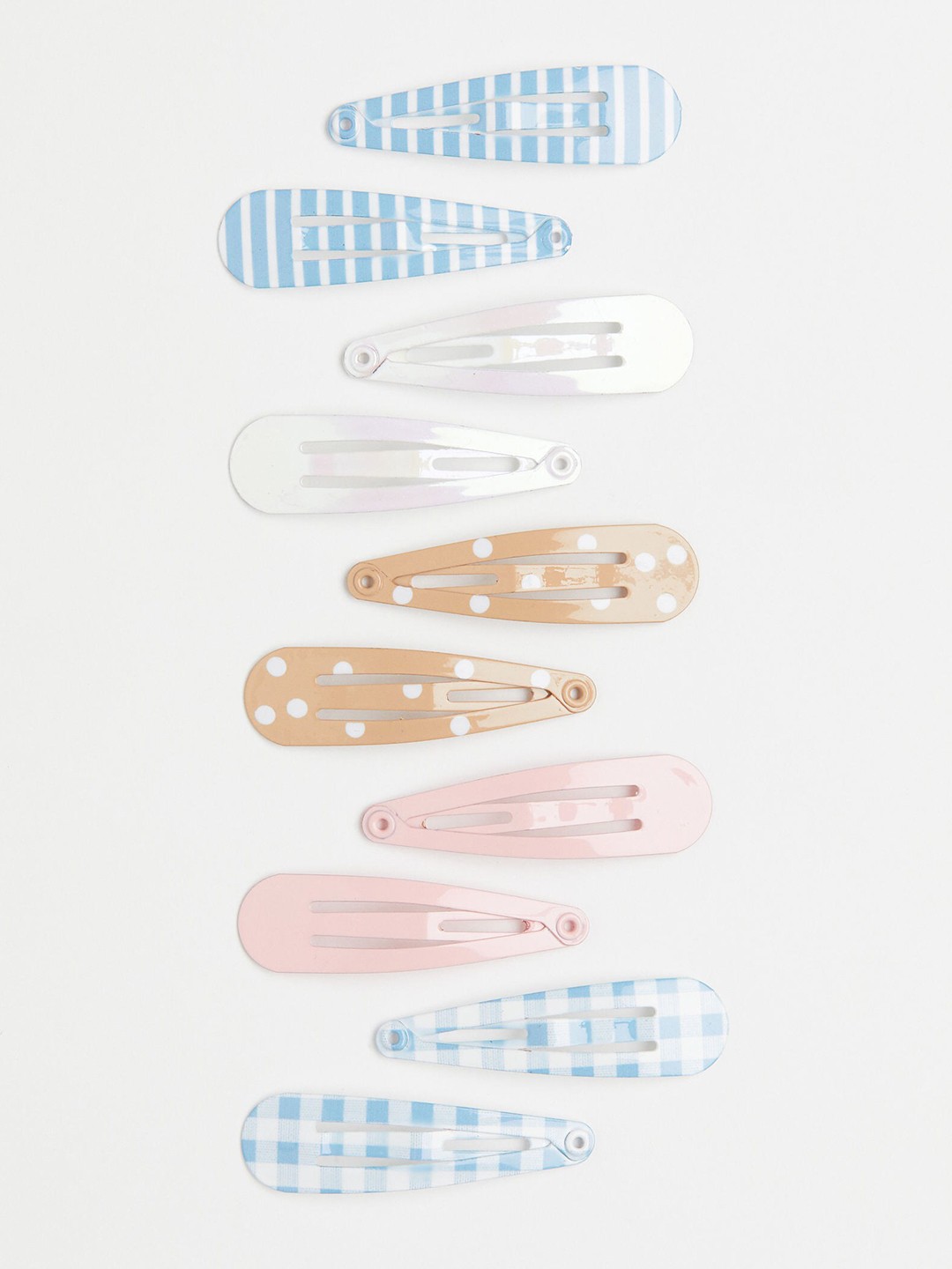 

H&M Girls Beige & Blue 10-Pack Hair Clips
