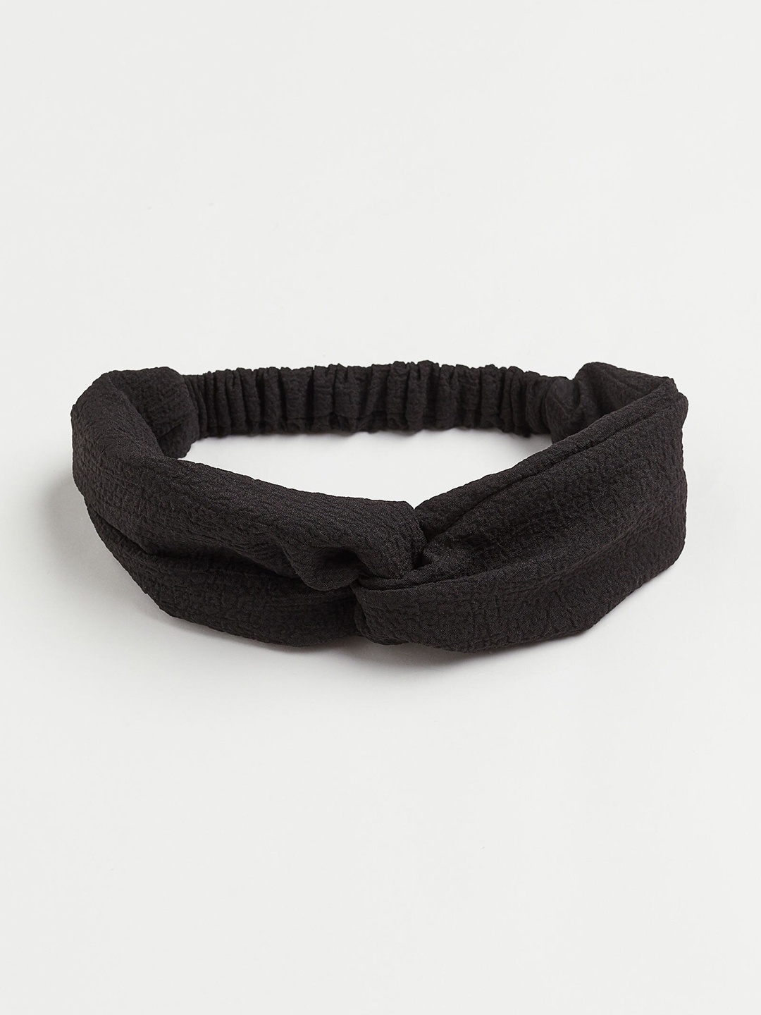 

H&M Women Black Hairband With A Knot-Detail