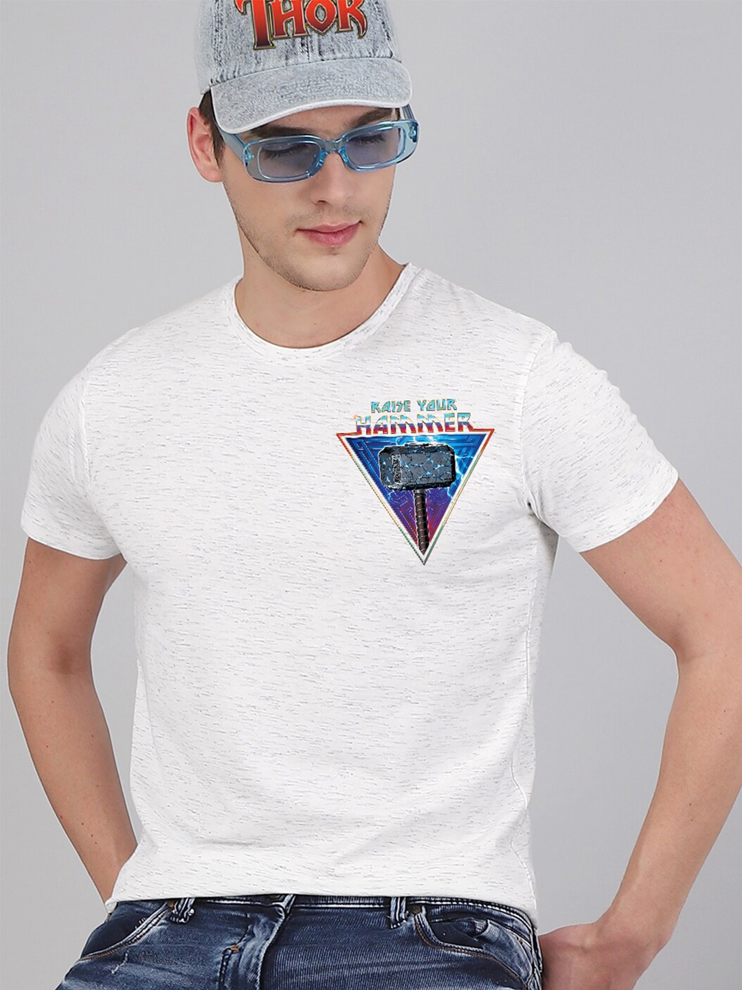 

Free Authority Men White Printed T-shirt