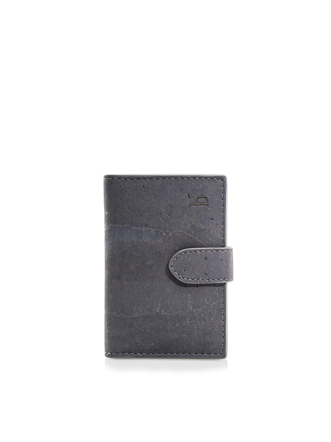 

Beej Unisex Charcoal Textured Mini Two Fold Wallet