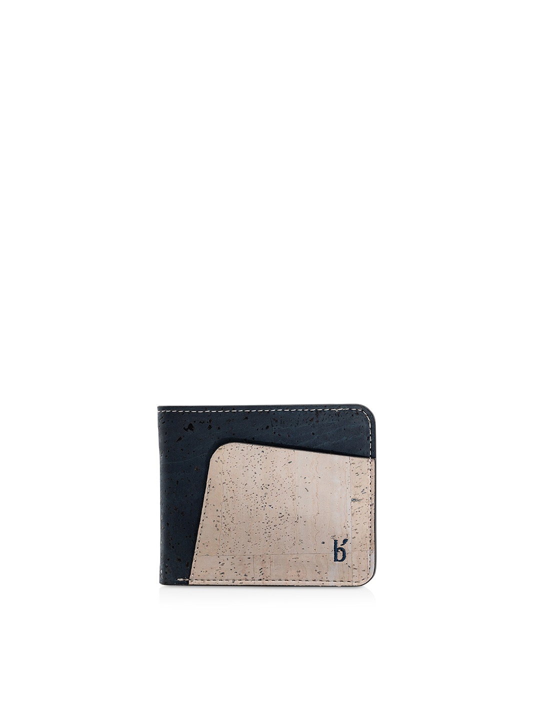 

Beej Men Blue & Grey Textured Two Fold Wallet