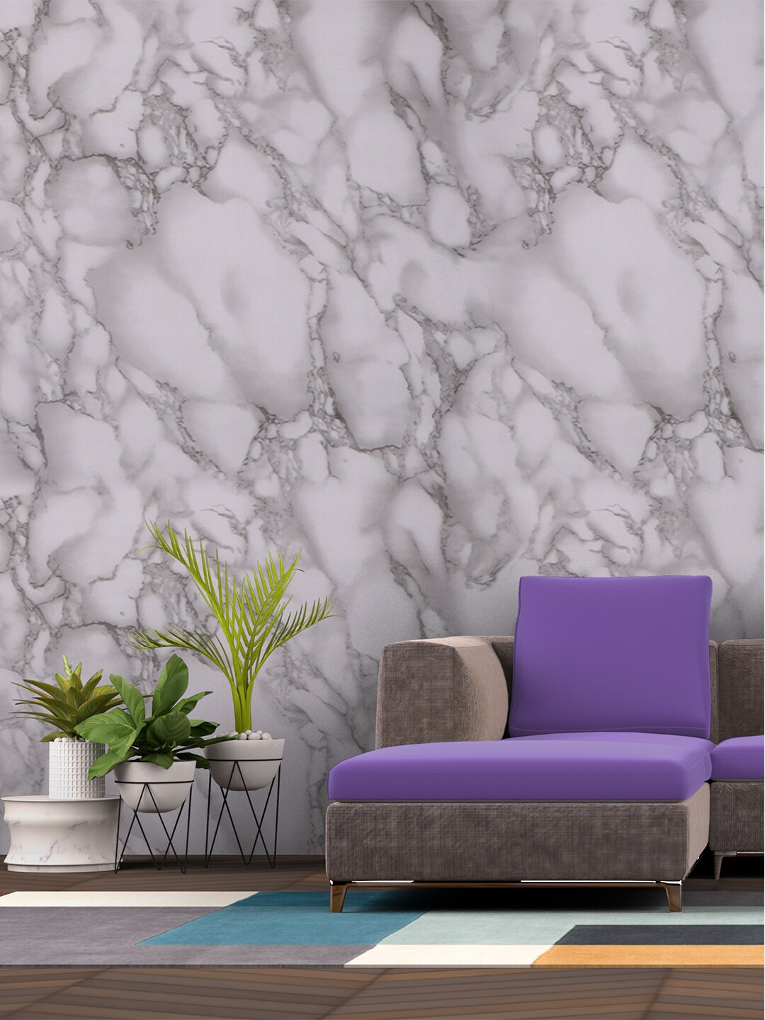 

Rubix Home Grey Abstract Printed Wallpaper