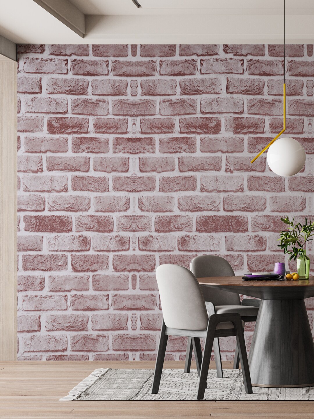 

Rubix Home Brown Printed Wallpaper