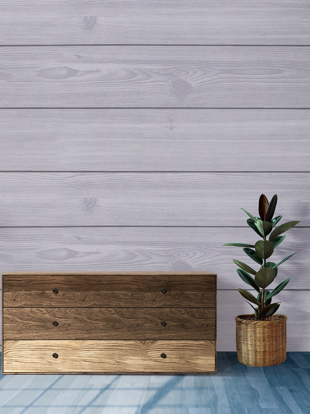 

Rubix Home Grey Printed Wallpaper