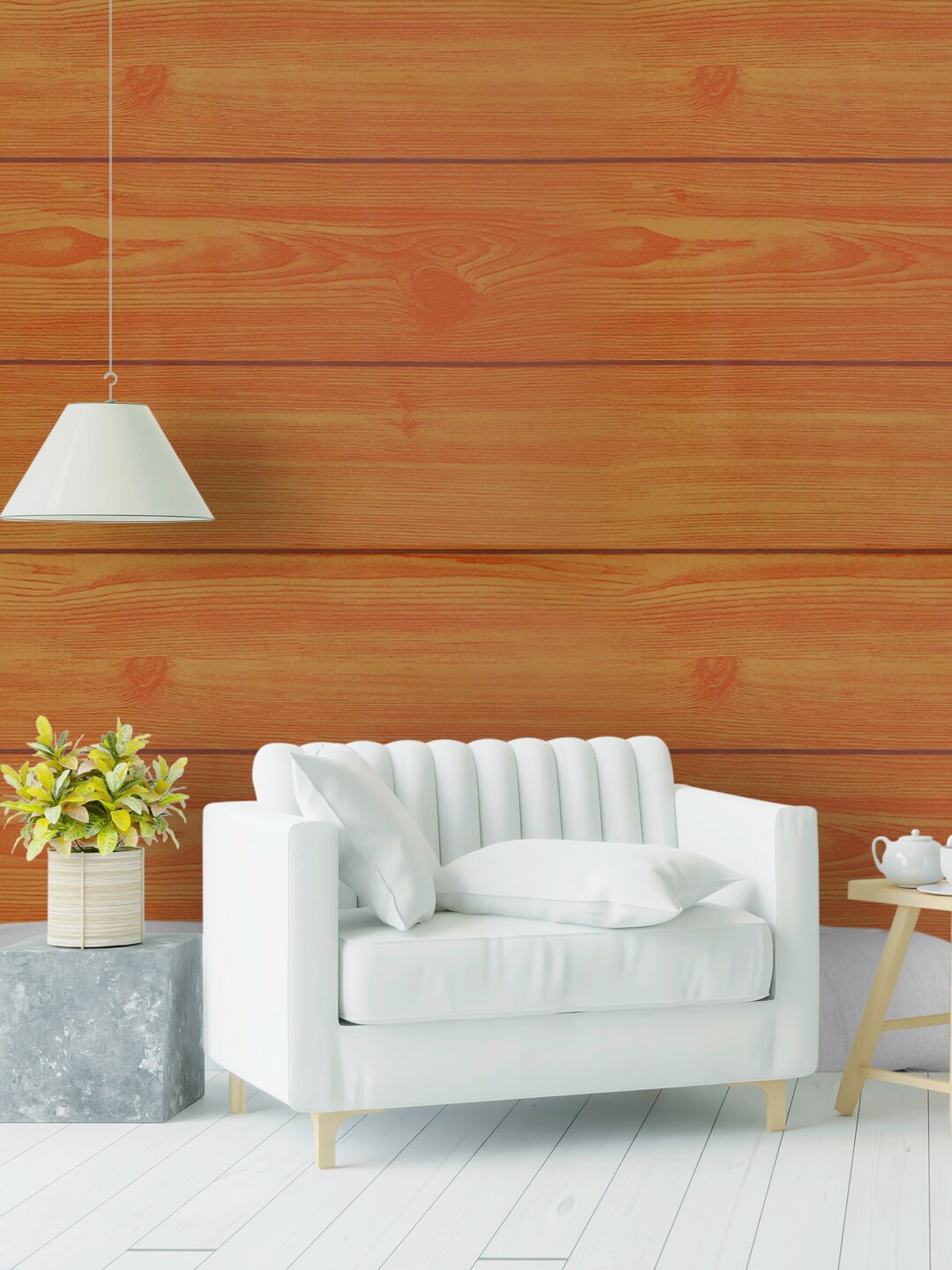 

Rubix Home Brown Wooden Printed Self Adhesive PVC Wallpaper