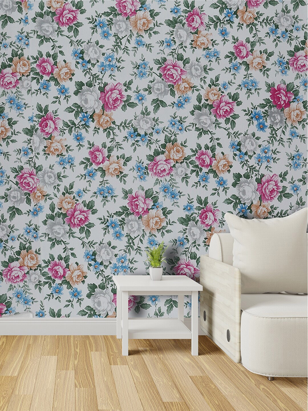

Rubix Home White & Green Floral Printed Self Adhesive Wallpaper
