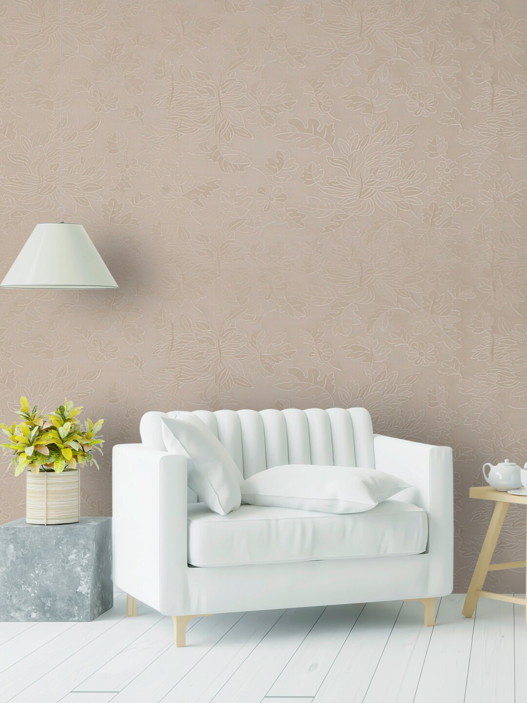 

Rubix Home Brown Floral Printed Self Adhesive PVC Wallpaper