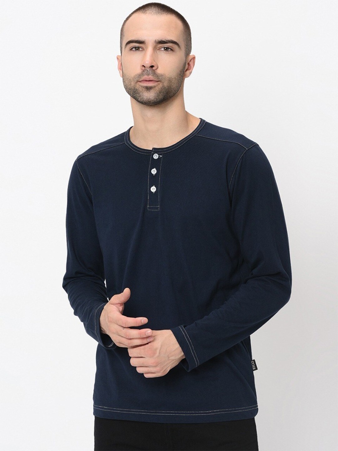 

Rigo Slim Fit Cotton T-shirt, Navy blue