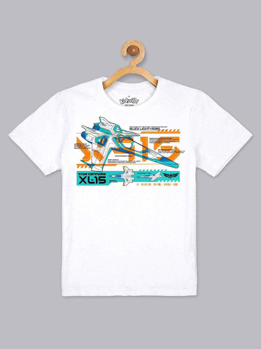 

Kids Ville Boys White Light Year Printed Pure Cotton T-shirts